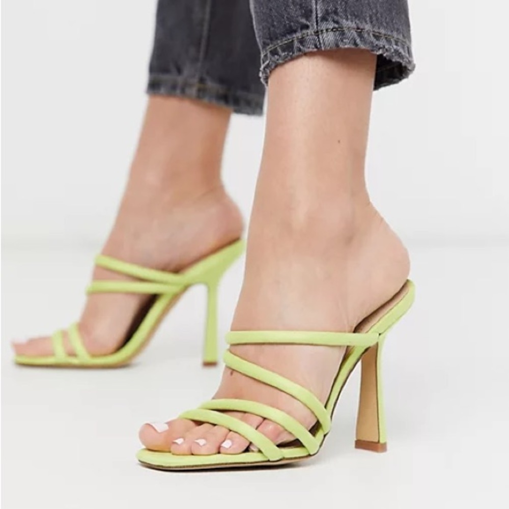 ALDO Arianna Strappy Heel in Lime Green